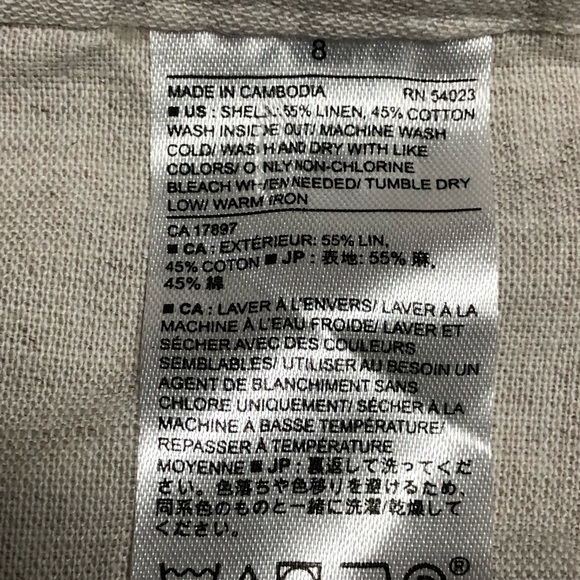 BR Women's Martin Linen Cotton Straight Trousers - Picture 8 of 8